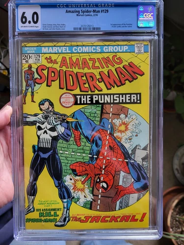 Amazing Spider-Man #129 CGC 6.0 OW/W Pages - 1st Appr Punisher
