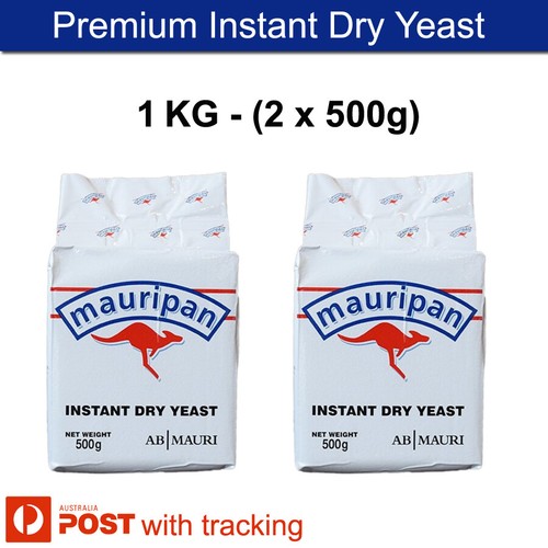 Premium Mauripan Bakers Yeast 1kg 2 X 500 Grams Mauripan Instant Dry Premium Mauripan Bakers Yeast 1kg 2 X 500 Grams Mauripan Instant Dry