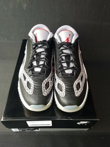 jordan 11 black fire red cement grey