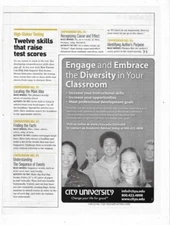City University, NEA Professional Library & Fidlar Tools for Educators 2006 Ads