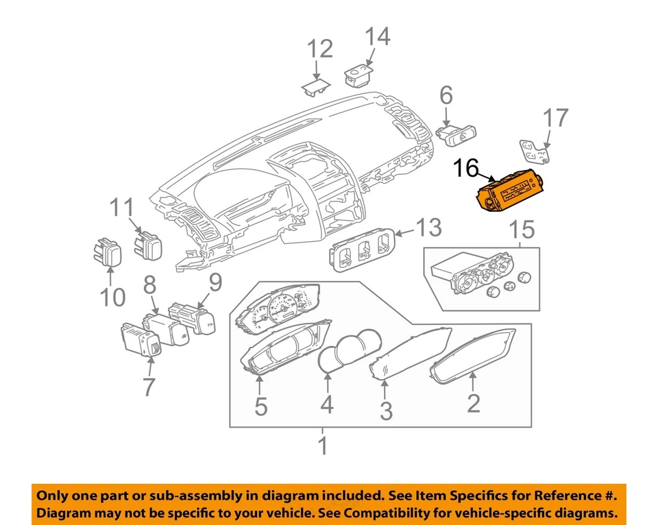 Used Infotainment Display fits: 2006 Mitsubishi Endeavor display screen 2.4 Grad Foto 3 de 4
