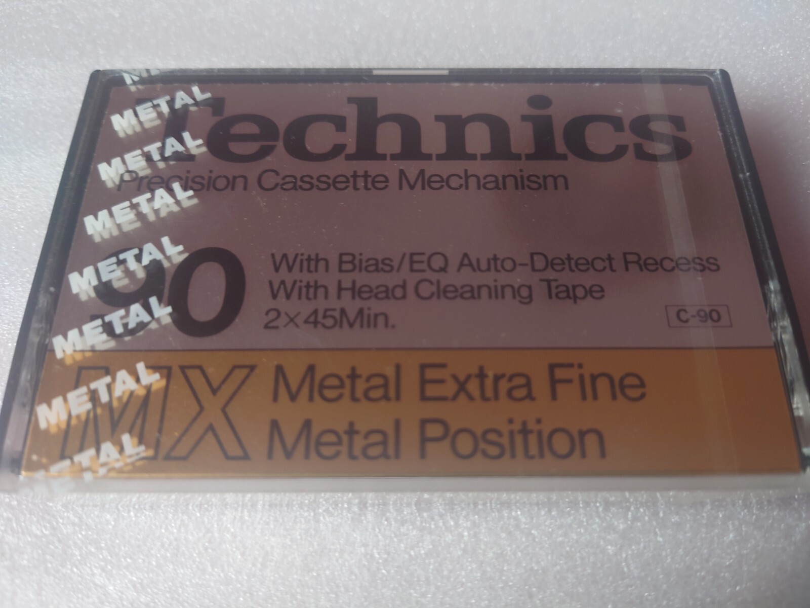 Brand new Technics RT-90MX audio cassette tape, blank, sealed, VERY RARE
