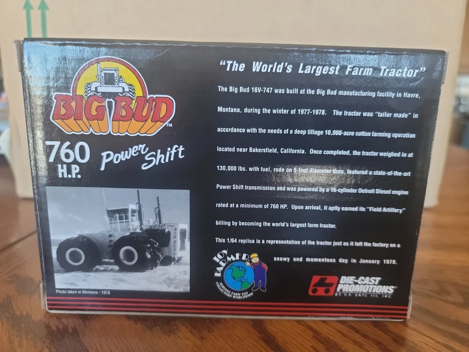 TOY FARMER-BIG BUD 16V 747 1/64scale toy tractor 760 HP - Image 4 of 4
