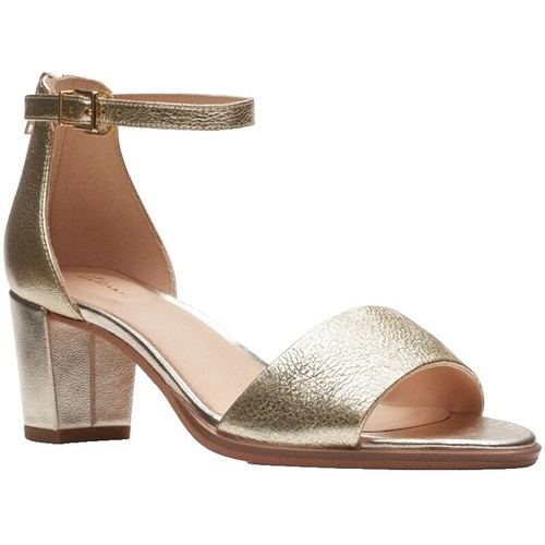 Clarks Elisa Kristie Leather Heeled Strap Dress Sandal US 12M