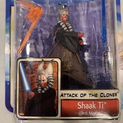 2002 STAR WARS Shaak Ti Saga Collection ATTACK OF THE CLONES Figure #10 NIB