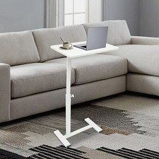 Bedside Table Adjustable Hospital & Home Use Bed Table Rolling Laptop Table