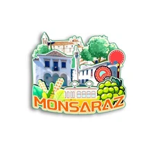 Monsaraz PORTUGAL Refrigerator magnet 3D travel souvenirs wood craft gifts