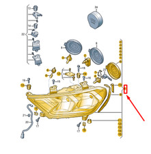 Audi A1 GB Scheinwerfer vorne links RHD 82A941003A NEU ORIGINAL