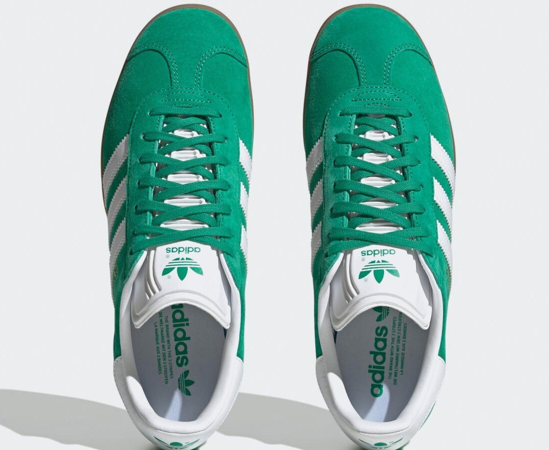 ADIDAS ORIGINALS GAZELLE MEN'S SNEAKERS IG0671 CORE GREEN Gum | eBay