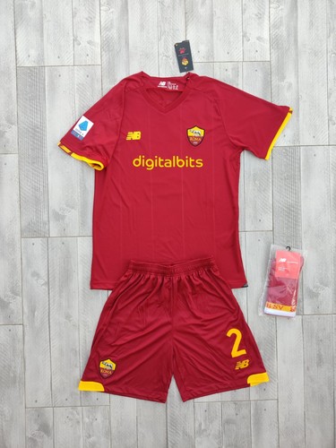 COMPLETO AS ROMA 2021 2022 KARSDORP 2 MAGLIA PANTALONCINO CALZE SERIE A  DIVISA | eBay
