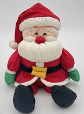 Vintage Santa Claus Nylon Plush Christmas 90s Hallmark Stuffed Parachute Toy