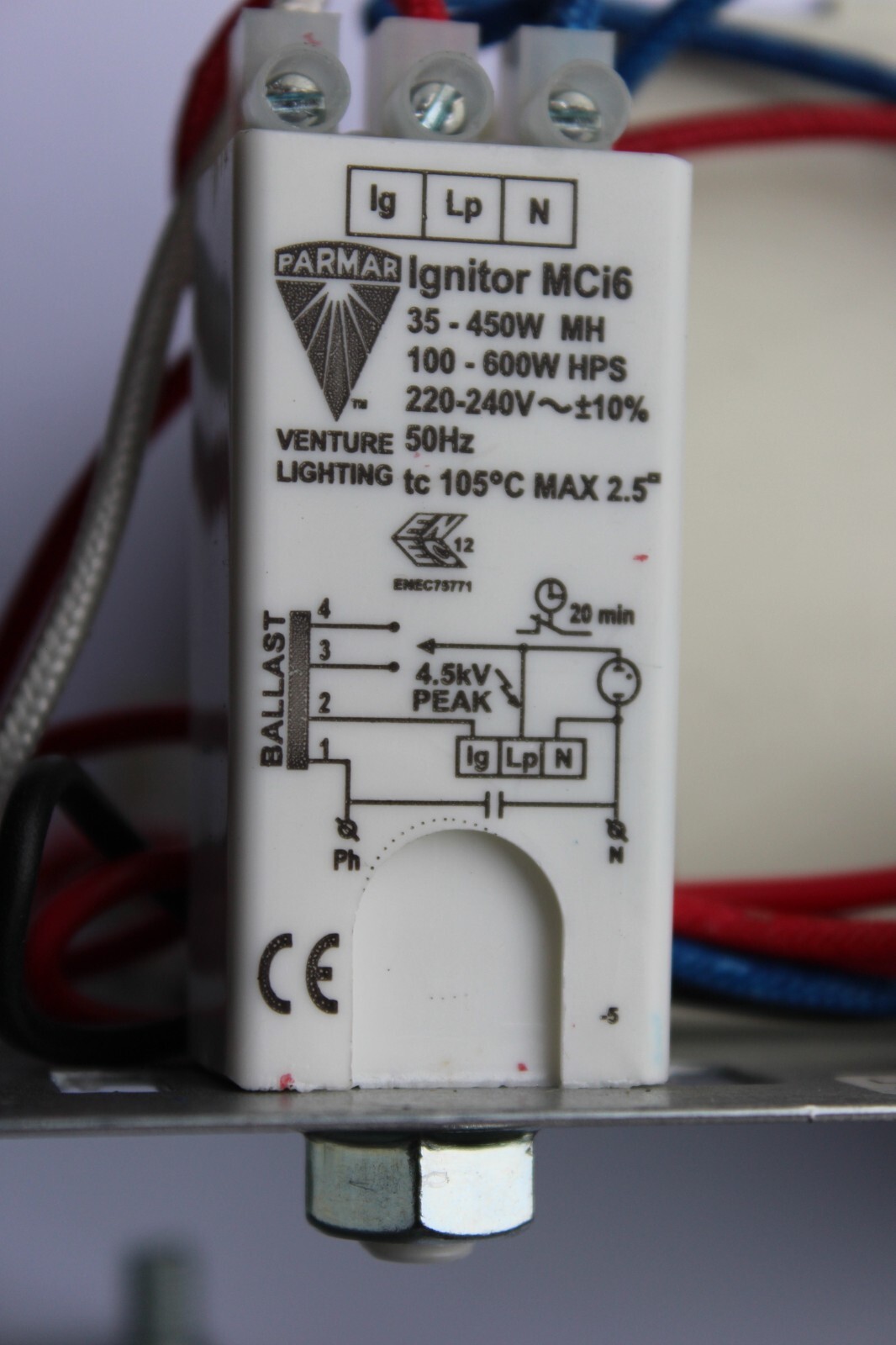 Venture 200w Ballast/Ignitor/Capacitor Gear Tray HMA202232