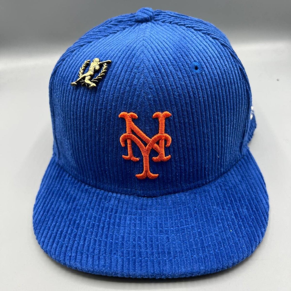 59fifty ニューヨーク・メッツ カスタムキャップ 7 1/2 New York Mets Hat Men 7 1/2 Blue Corduroy 59Fifty New Era Fitted