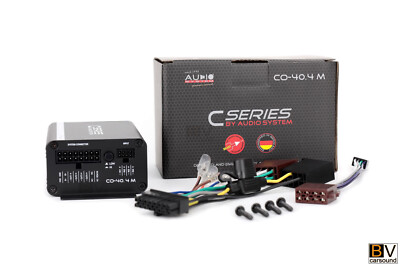 Audio System CO-40.4M 4 Kanal mini Verstärker 4x60 Watt an 2 Ω AUX ISO-Anschluss