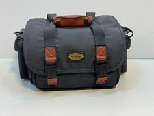 Canon Camera Bag Brown Leather Vintage Excellent Shape 