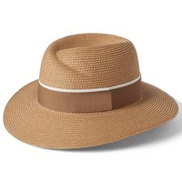 Damen Roma Stroh Panama Hut - Toyo Stroh Fedora Sonne Hut In Kaffee - Failsworth