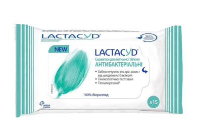 Lactacyd Antibacterial Intimate Wipes Nourishing Body Care 15 pcs