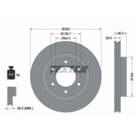 Textar 2X Bremsscheibe Vorne Ø332 Mm InnenbelüFtet FüR Mitsubishi Pajero IV