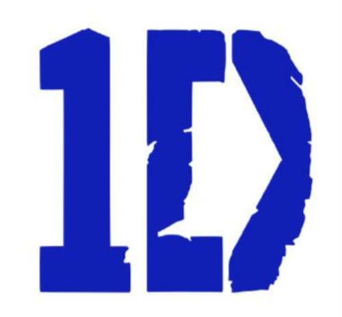 1D One Direction-Decal Logo Sticker | eBay, image size:500x463