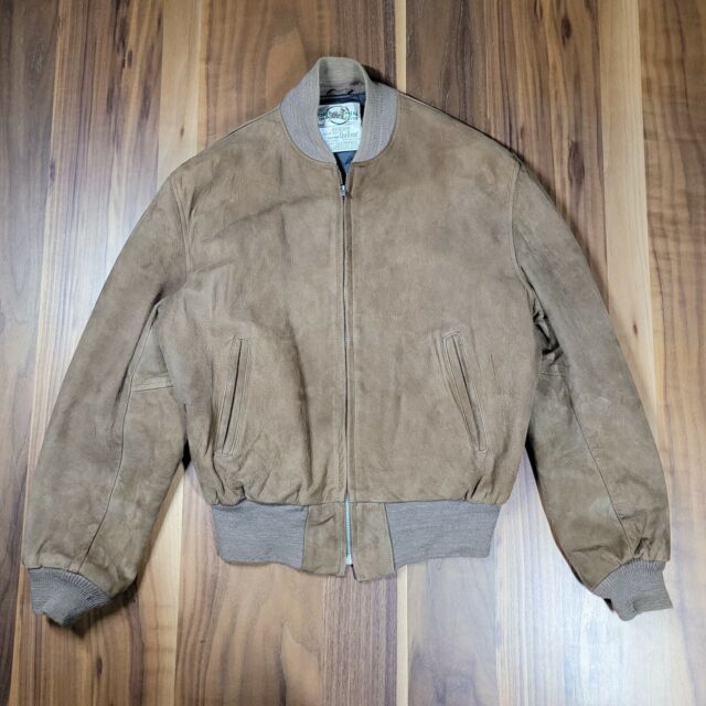 Vintage Deerskin Trading Post leather Pilots jacket Size 42 military ...