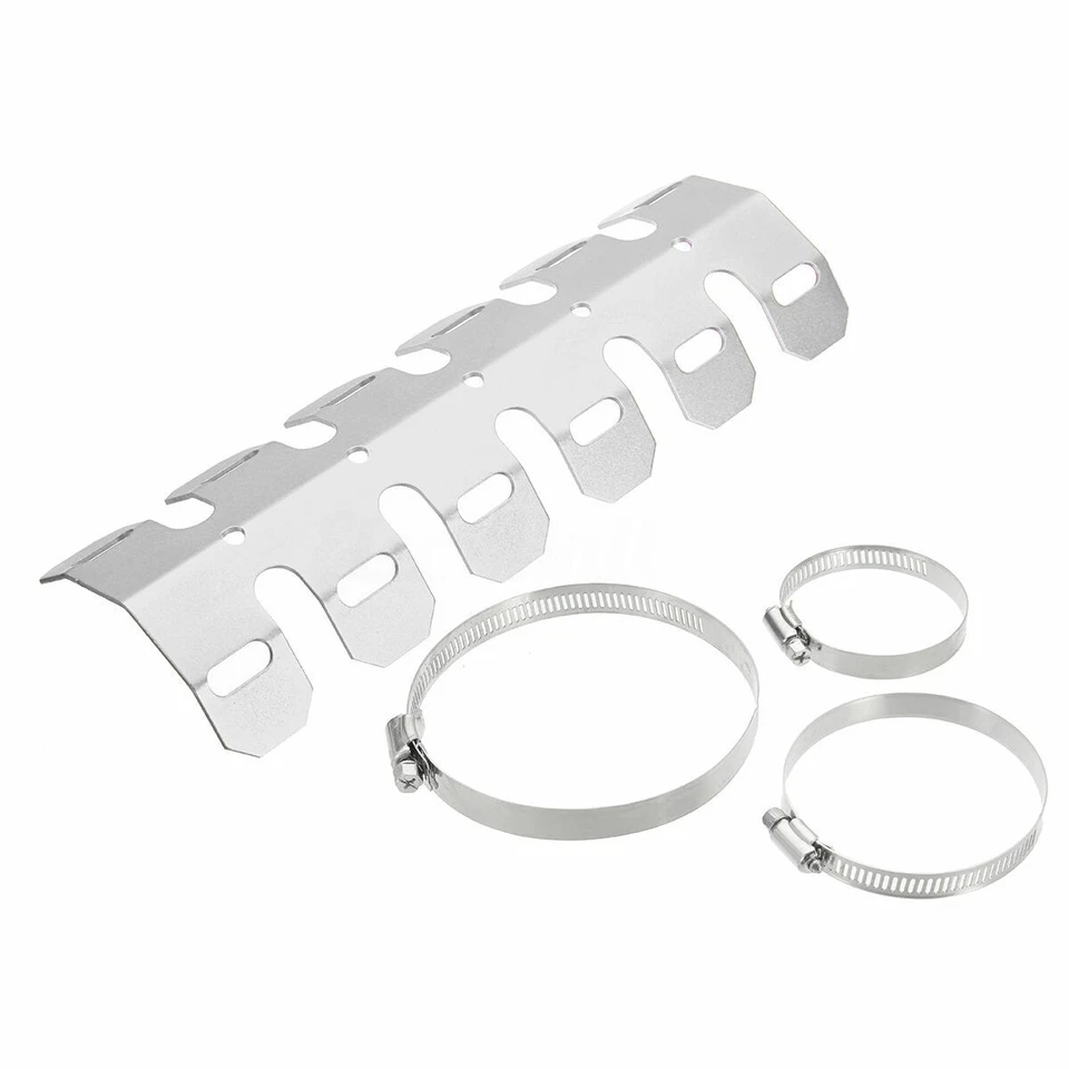 Unviersal Motorcycle 10'' Exhaust Muffler Pipe Heat Shield Cover Old School ATV - Image 4 of 4