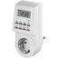 Temporizador-programable-digital-con-enchufe-IP20-Blanco miniatura 1