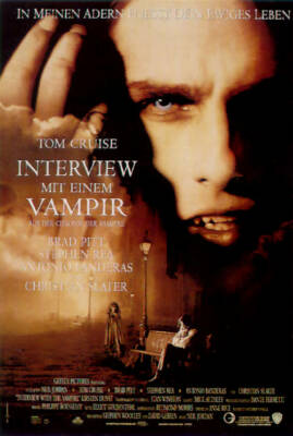 INTERVIEW MIT EINEM VAMPIR: 1 Filmplakat DIN A 1 TOM CRUISE BRAD PITT KULT