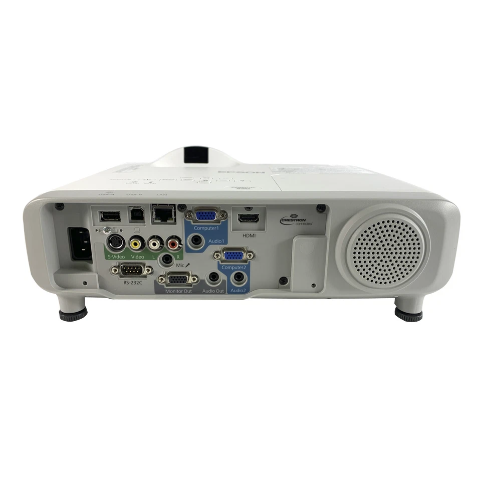 Epson PowerLite 520 3LCD Projector Short-Throw 2700 ANSI 1080p - 380 Hours Used! - Image 2 of 4