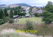 Photo 6x4 Outdoor bowls at Clun Churchbank The surreal position of " c2006
