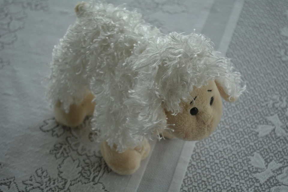 Webkinz White Lamb Sheep Plush Stuffed Animal Lovey HM201 No Code  - Image 2 of 4