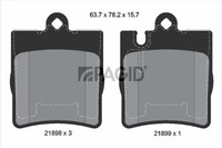 Bremsbelagsatz Scheibenbremse Pagid T1152N FüR Mercedes Klasse Model S203 W203