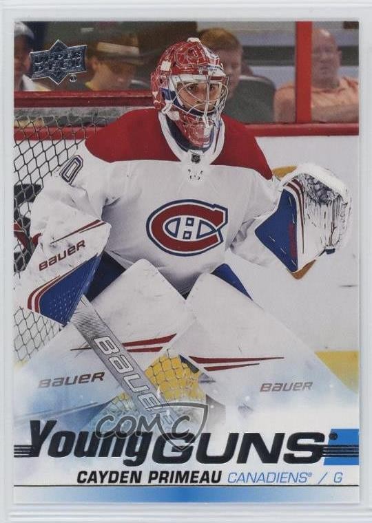2019-20 Upper Deck Young Guns Cayden Primeau #454 Rookie RC