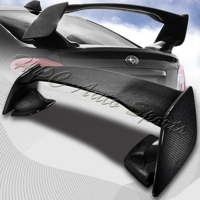 For 2015-2021 Subaru WRX STi Full Real Carbon Fiber Rear Trunk Spoiler Wing - Image 1 of 4