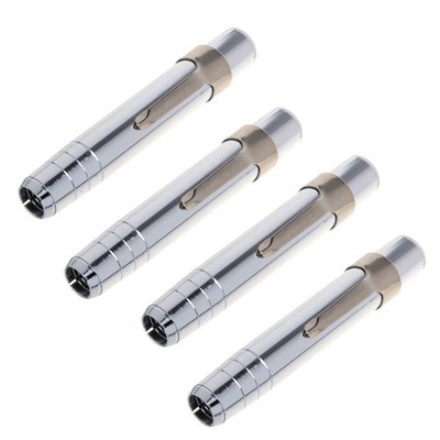 4 PCS Silber Aluminiumlegierung Kreide Keeper Holder Z2K72789
