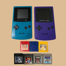 Nintendo GameBoy Color - GBC - Cyan & Purple ...