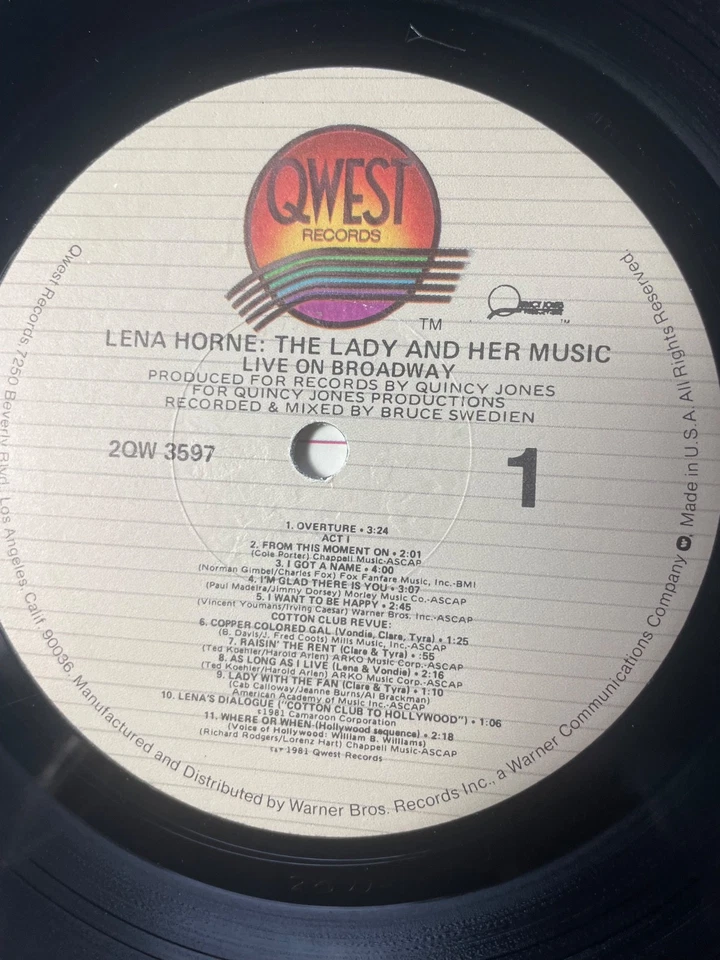 Lena Horne – Lena Horne: The Lady And Her Music (Live On Broadway) 2X-LP VG - Imagem 3 de 4