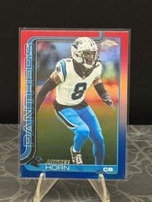 2025 Topps Chrome Football Jaycee Horn #41 Red White And Blue Refractor