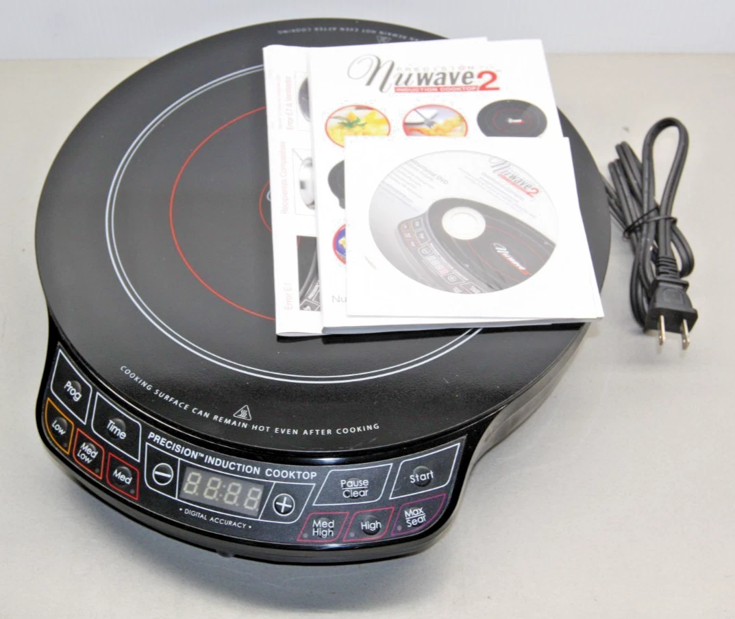 NuWave 2 Precision Induction Cooktop 1300W Burner 30141-CR w/ Bag Tested Works