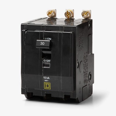 Square D QOB330 30A 3 Pole Bolt-On Circuit Breaker 10kAIC QO