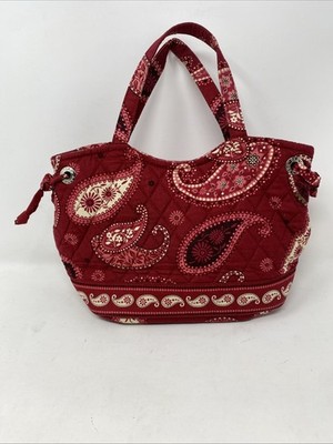 Vera Bradley Mesa Red Paisley Red Drawstring Top Handle  display picture 1