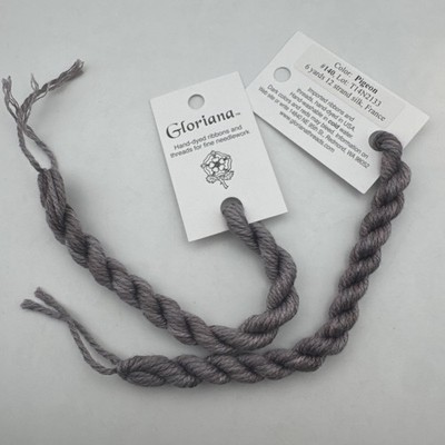 Gloriana 12 Strand Silk Floss For Needlework-2 Skeins/6 Yds Each-color PIGEON