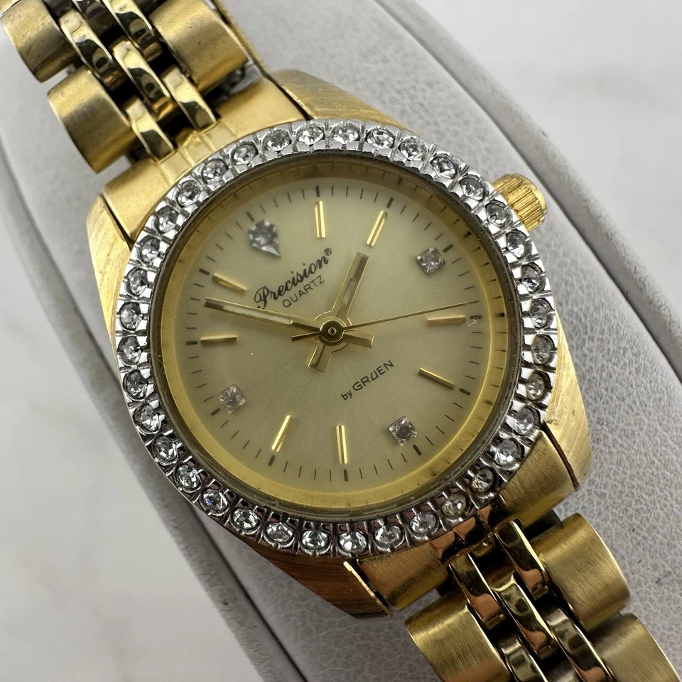 Reloj Mujer Precision by GRUEN GP3036 Cuarzo Tono Dorado Talla 6,8” - Batería nueva Foto 2 de 4