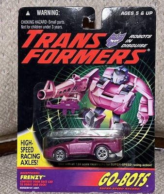 Transformers Generation 2 Go-Bots Frenzy Race Car G2 Hasbro Decepticon MOC 