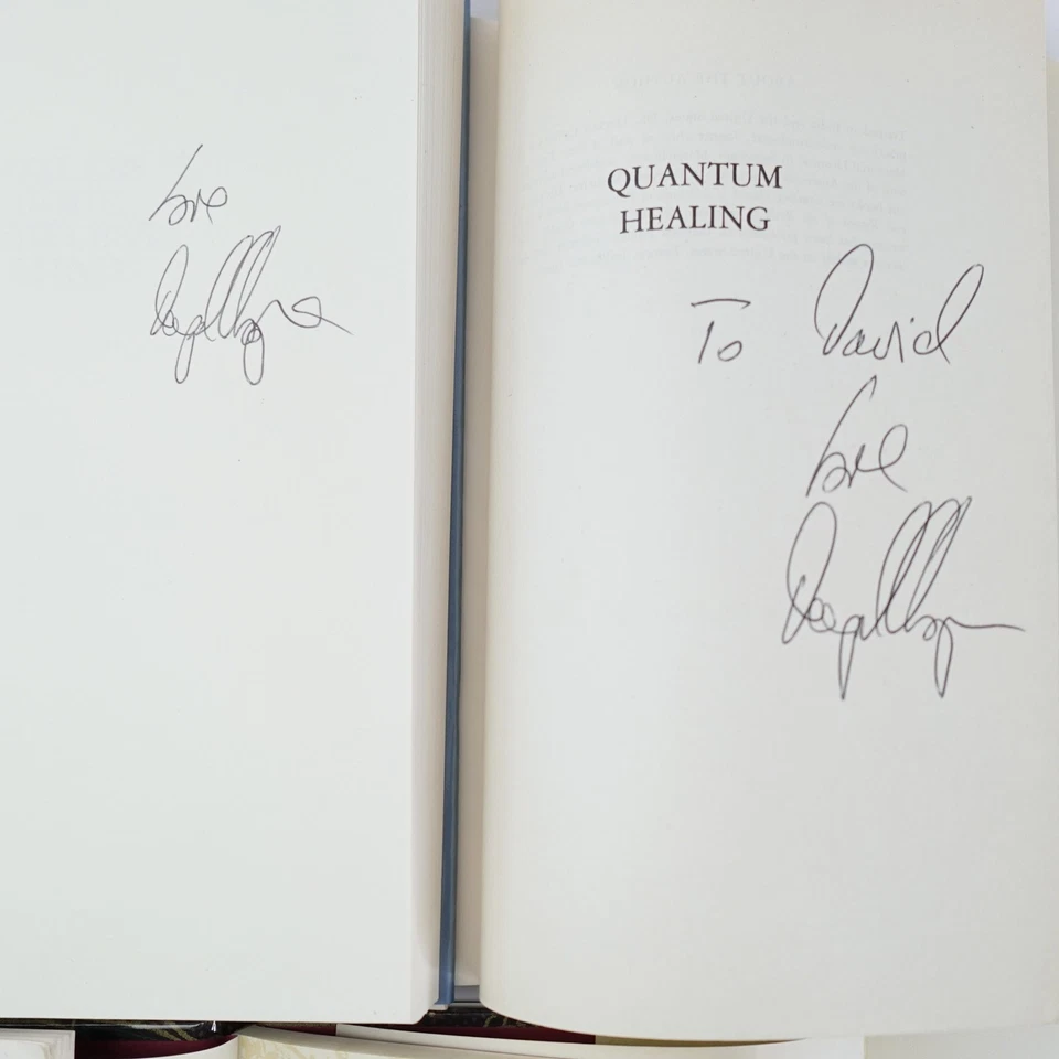 Deepak Chopra SIGNED Lot 5 HC Quantum Healing Ageless Body Creating Abundance - Bild 3 von 4