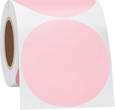 Thermal Label Stickers 3" Circle Sticker Direct Thermal Labels Self-Adhesive The