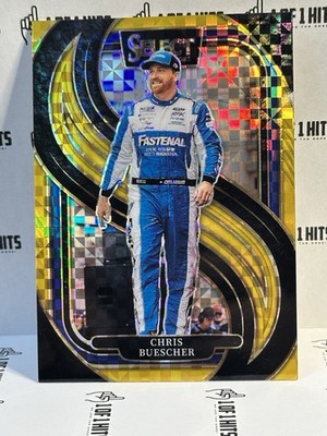 2025 Panini Select Racing #276 Chris Buescher FOTL Gold Power Plaid /13