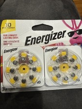 Energizer Zinc Air Hearing Aid Batteries Size 10 32 Total NEW 04/26