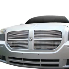 For Dodge Magnum 05-07 4-Pc Chrome Polished 8x6 mm Horizontal Billet Main Grille