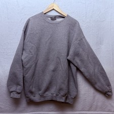 Vintage Lee Ultraweight Mens Large Sweatshirt Gray Pullover Crew Neck