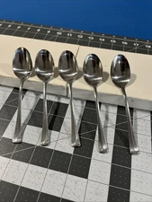 EKCO Eterna Colonial Richmond (5) Teaspoons Stainless Flatware 
